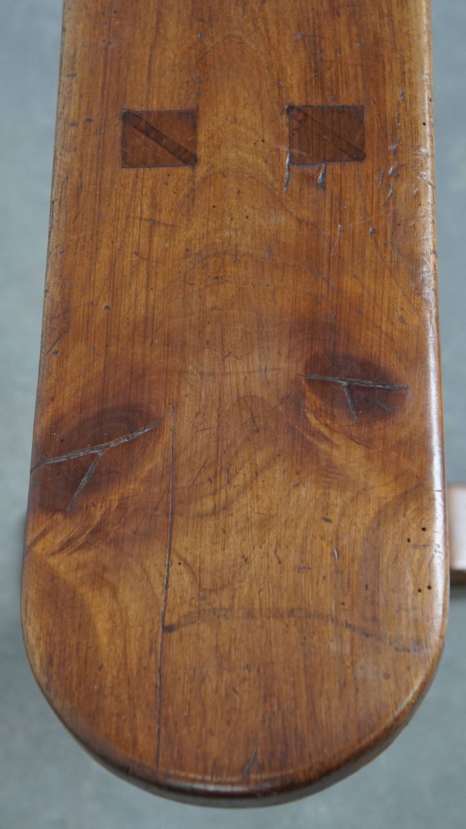 Stijlvolle Antieke Halbank/ Bank Voor Aan De Eettafel Met Een Tijdloze Uitstraling image 11
