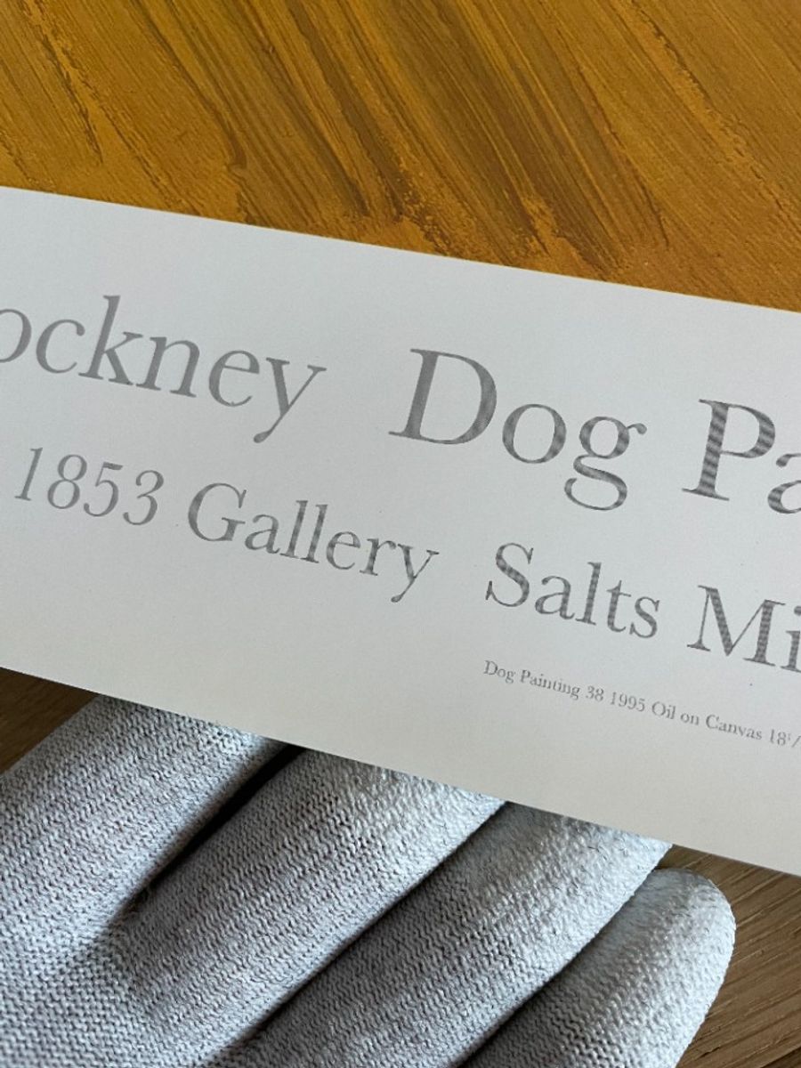 David Hockney, Dog Paintings 38 Salts Mill 1995. image 9