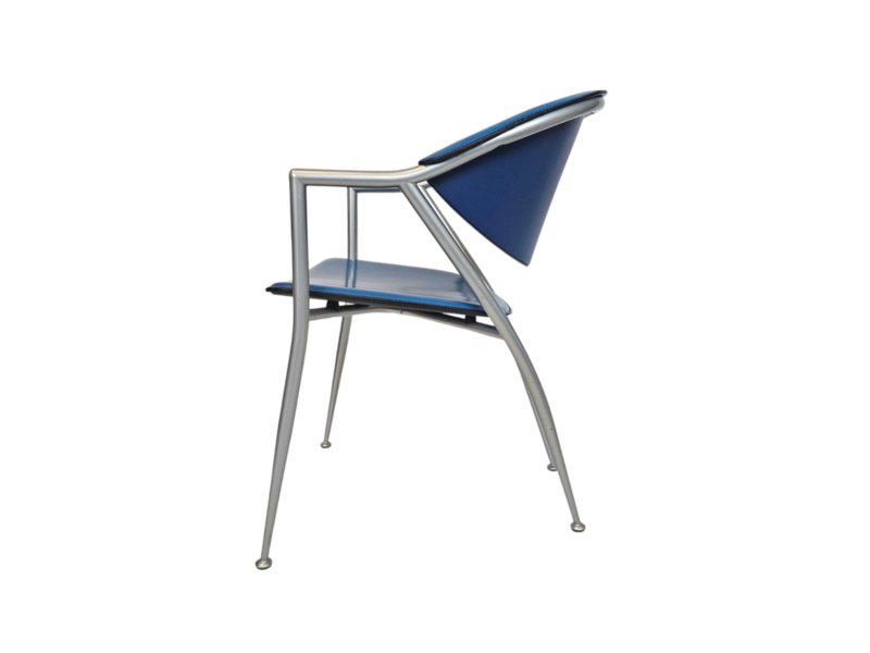 Calligaris - Leer - Eetkamerstoelen Set (2) - Made In Italy - 1990'S image 9