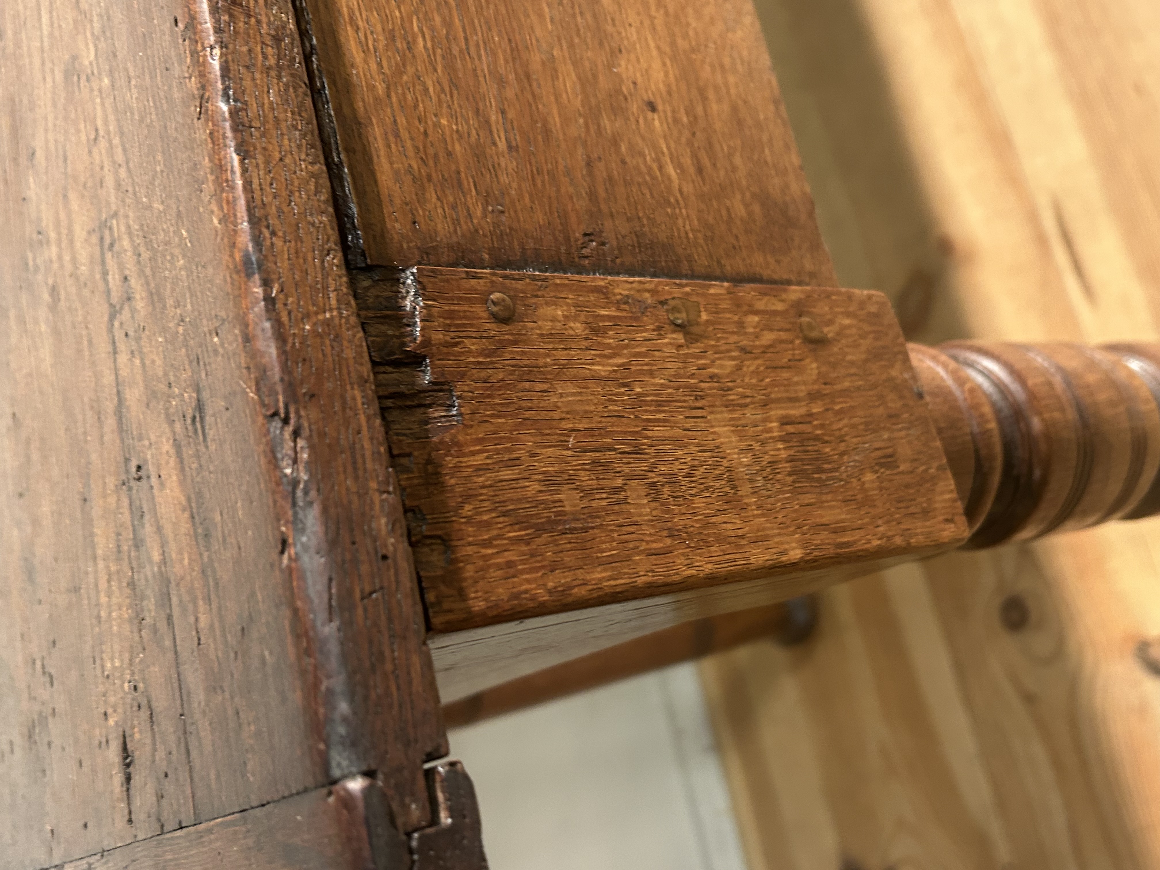 Antieke Petrin Tafel In Eikenhout Circa 1850 image 7