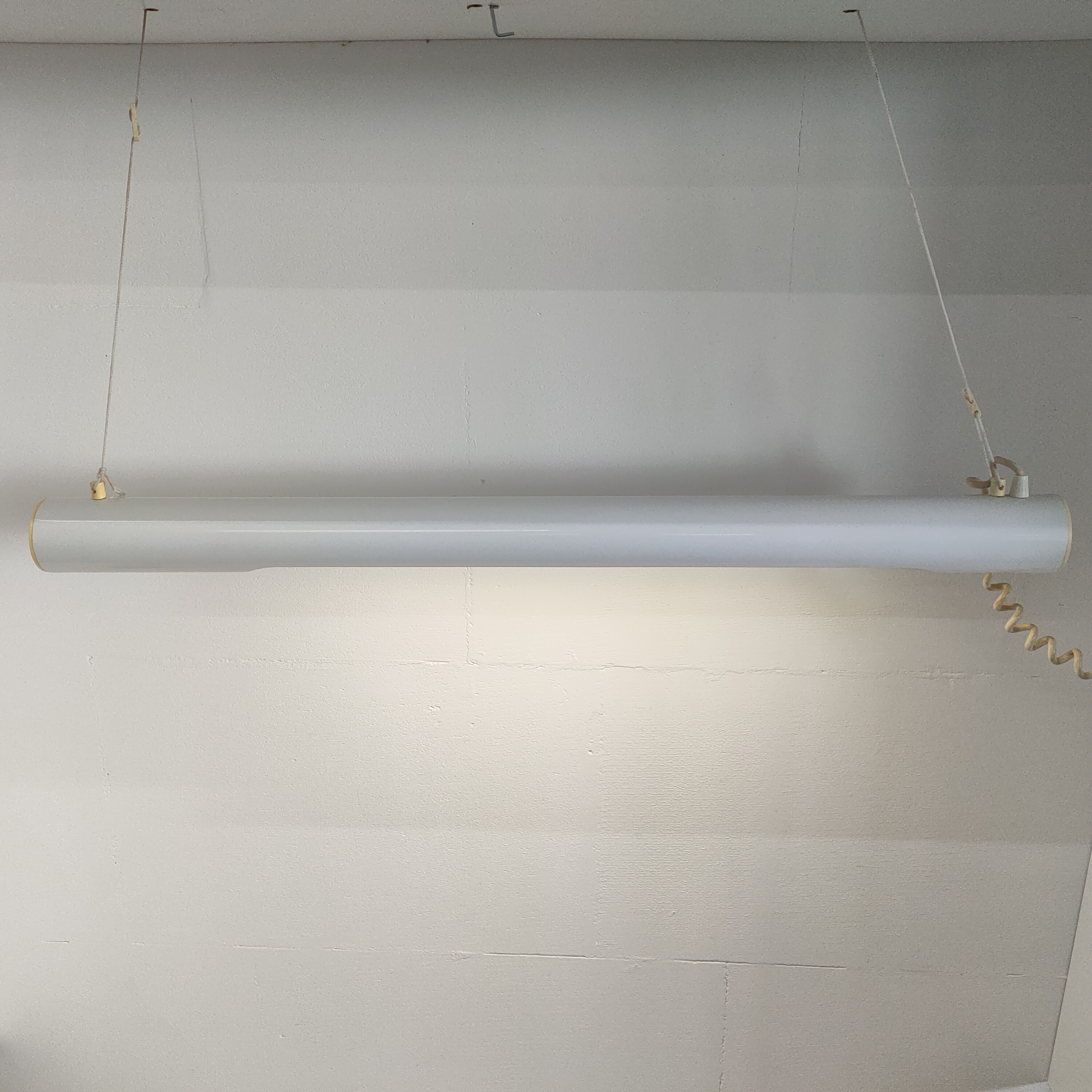 Massive Design Fluorescente Tube Lamp (jaren 70/80, Wit) image 6