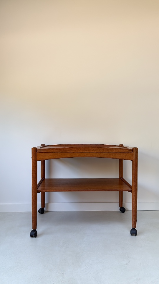Vintage Deense Houten Trolley Uit De Jaren '60 Bernstorffsminde image 4