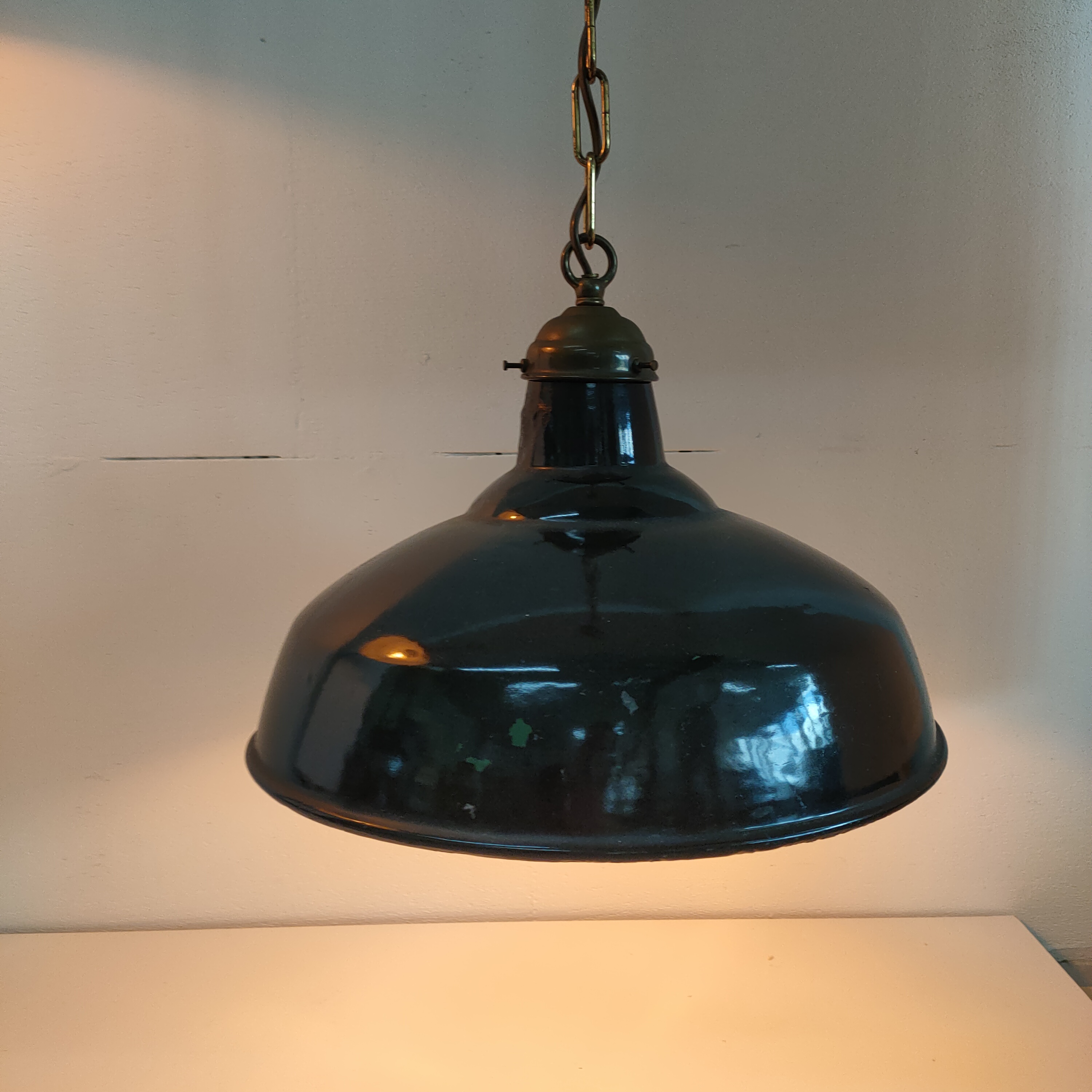 Industriële Vintage Cafe/plafondlamp Metaal/emaille image 15