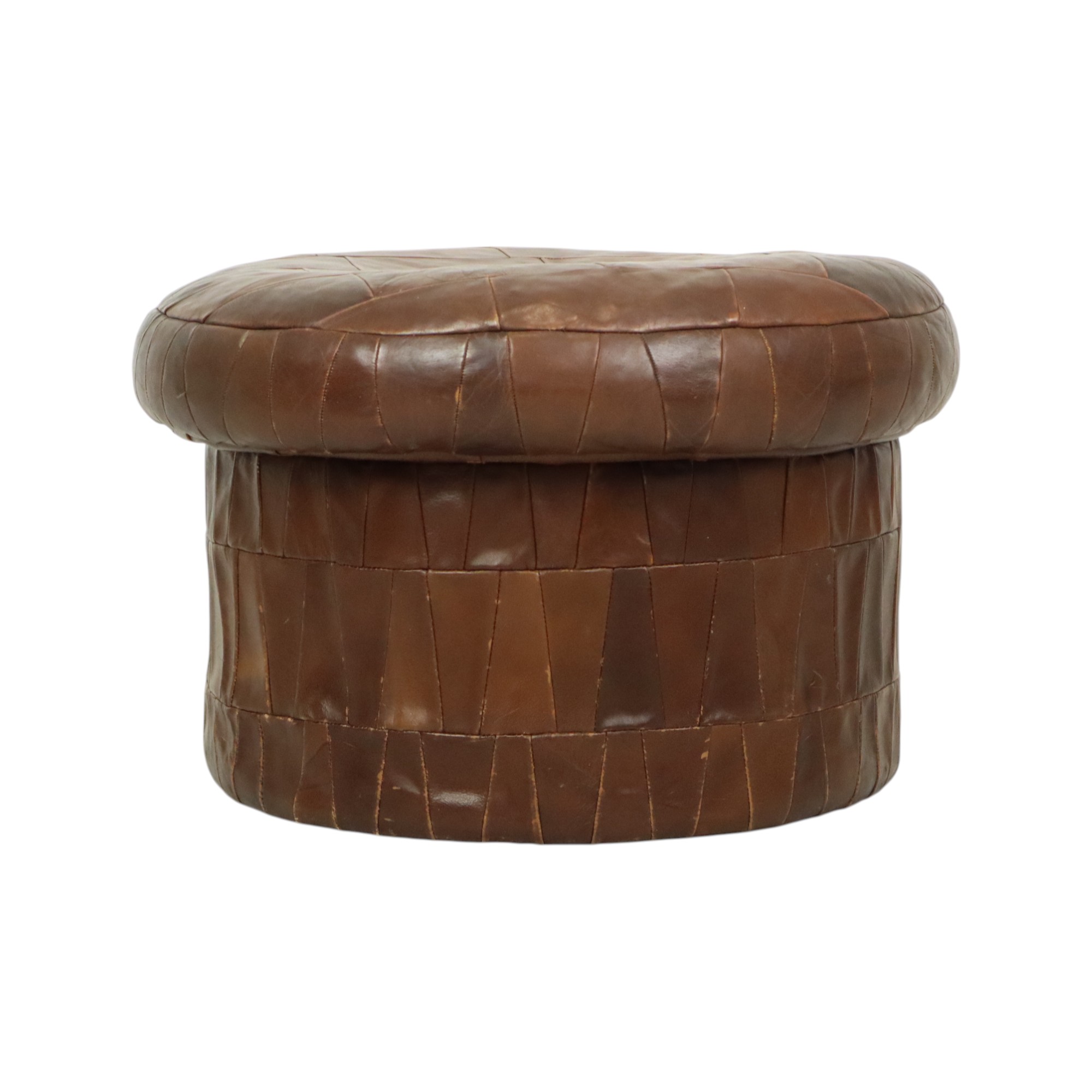 Design Mushroom Poef Opbergruimte De Sede Bruin Leer 57cm image 14