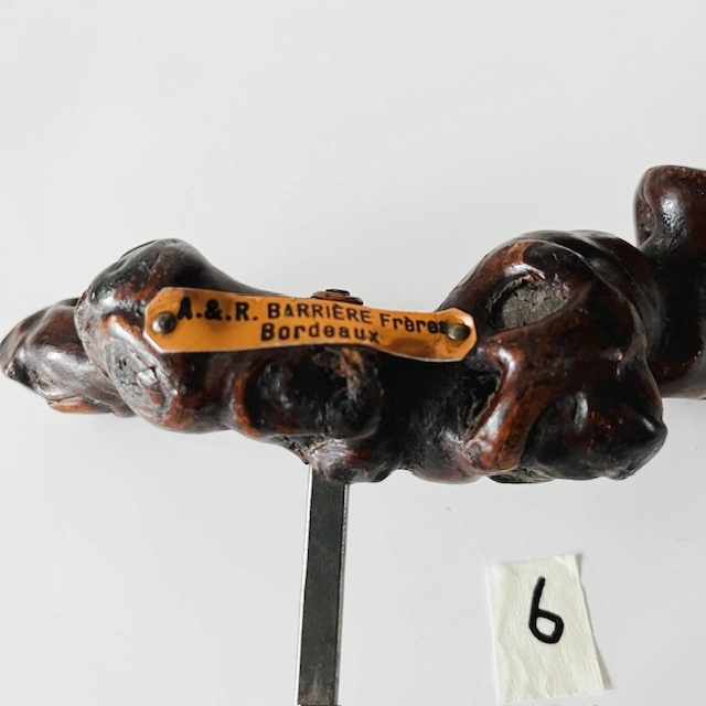 Vintage Franse Bernard Siret Kurkentrekker 6 Wortelhout Wijnstok 1930’s image 6