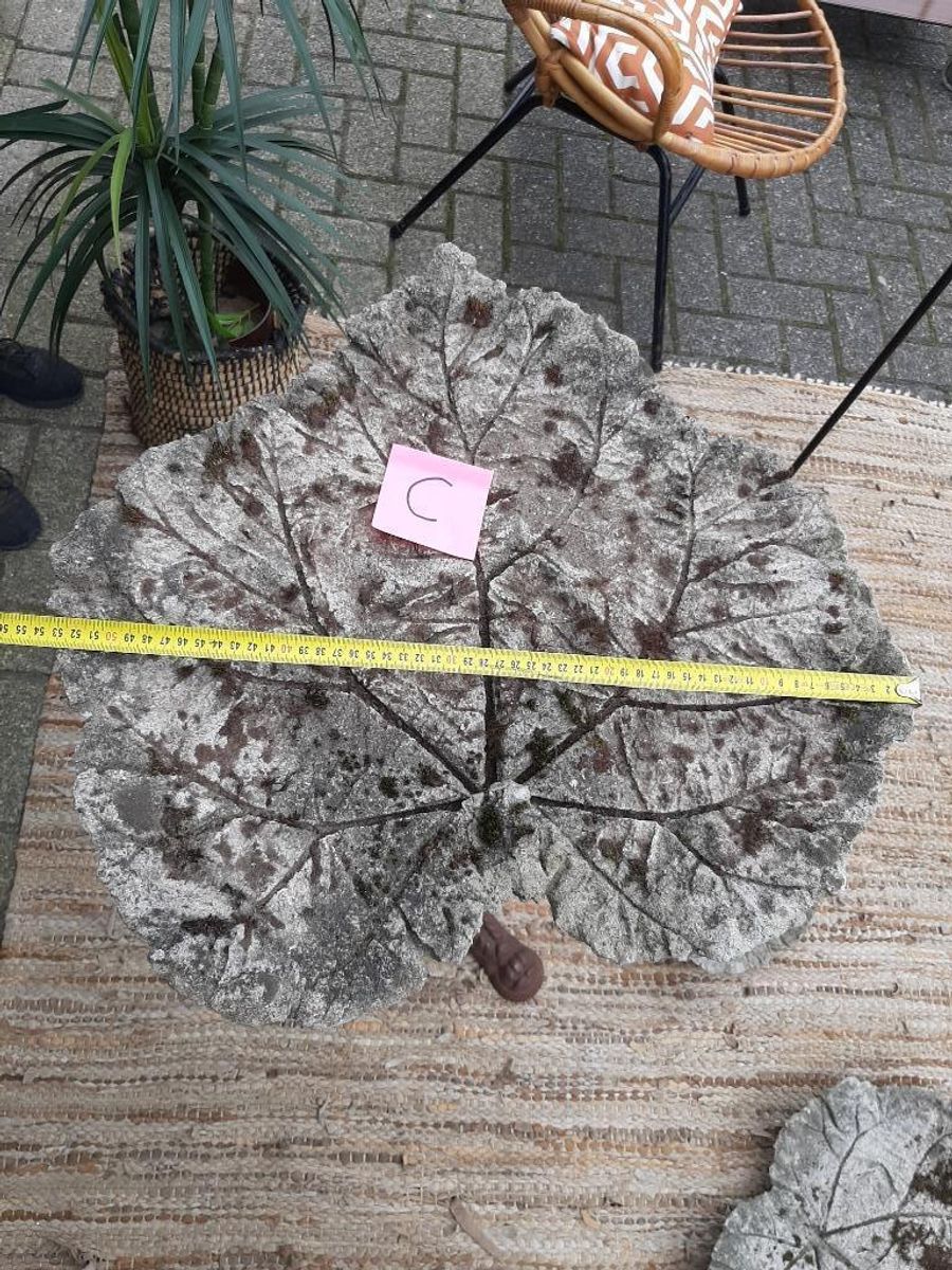 Handgemaakt Xl Vogelbad Blad Cement Voerschaal Tuindecoratie image 13