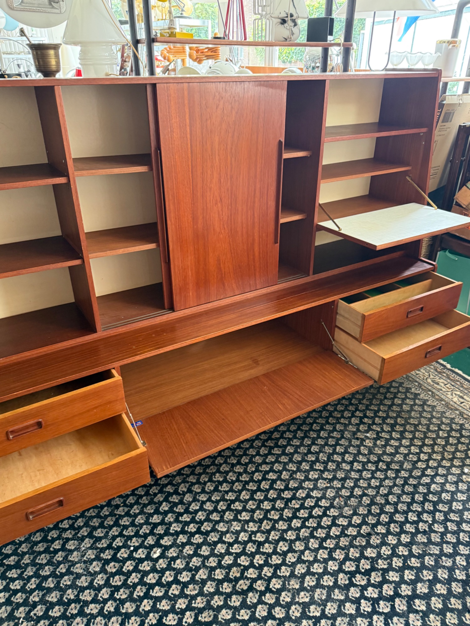Topfrom - Teak Fineer Highboard - Ca. 1960 - In Goede Staat image 3