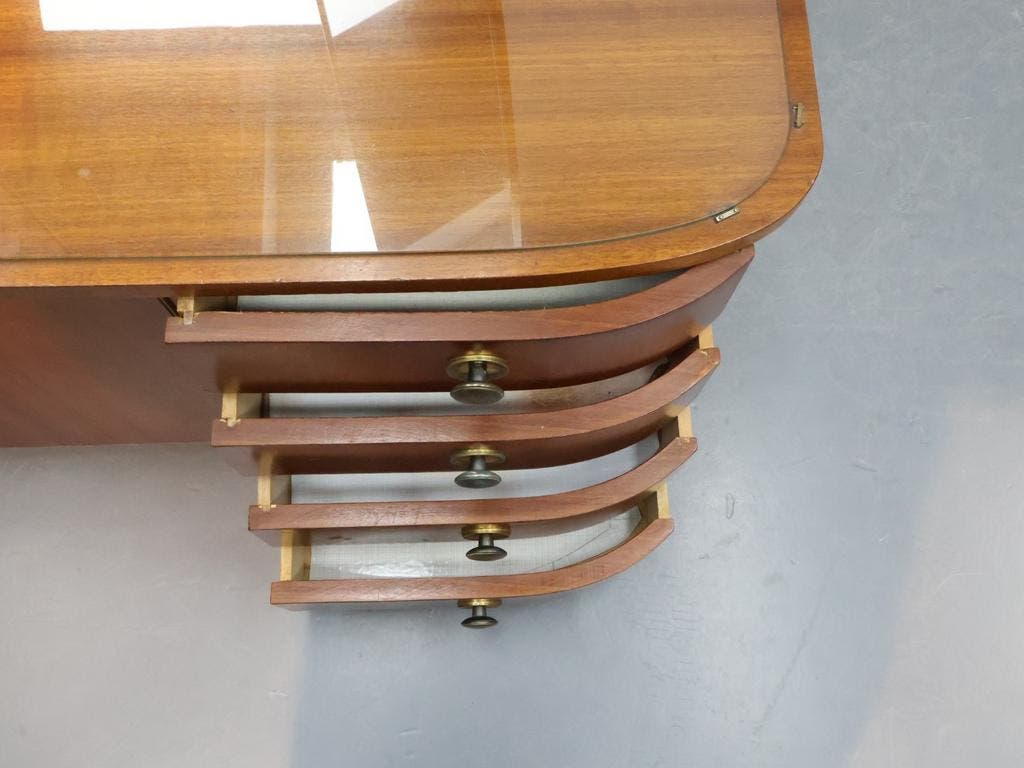 Vintage Kaptafel | Jaren 60 | Drieluik Spiegel image 8