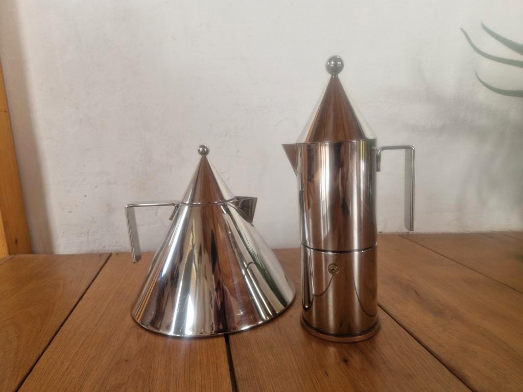 Alessi Conica Perculator & Theepot Memphis Stijl. image 2