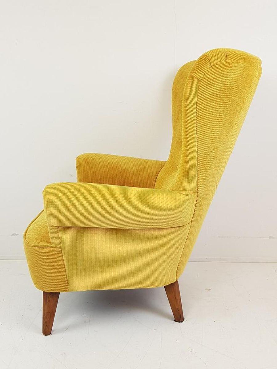 Vintage Artifort Theo Ruth Fauteuil Geel Nieuw Gestoffeerd image 5