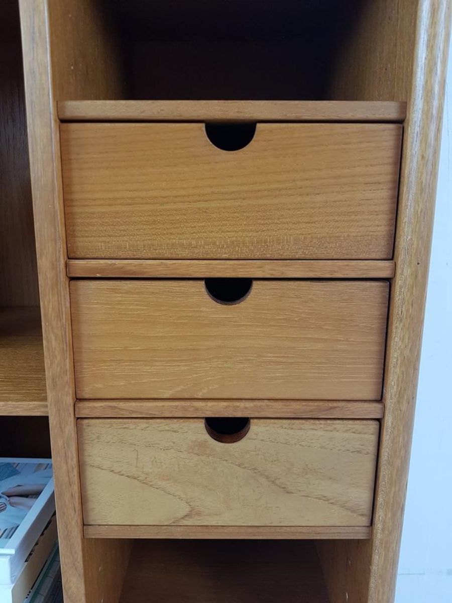 Vintage Teak Houten Kastje Laden Vakken Keuken image 8