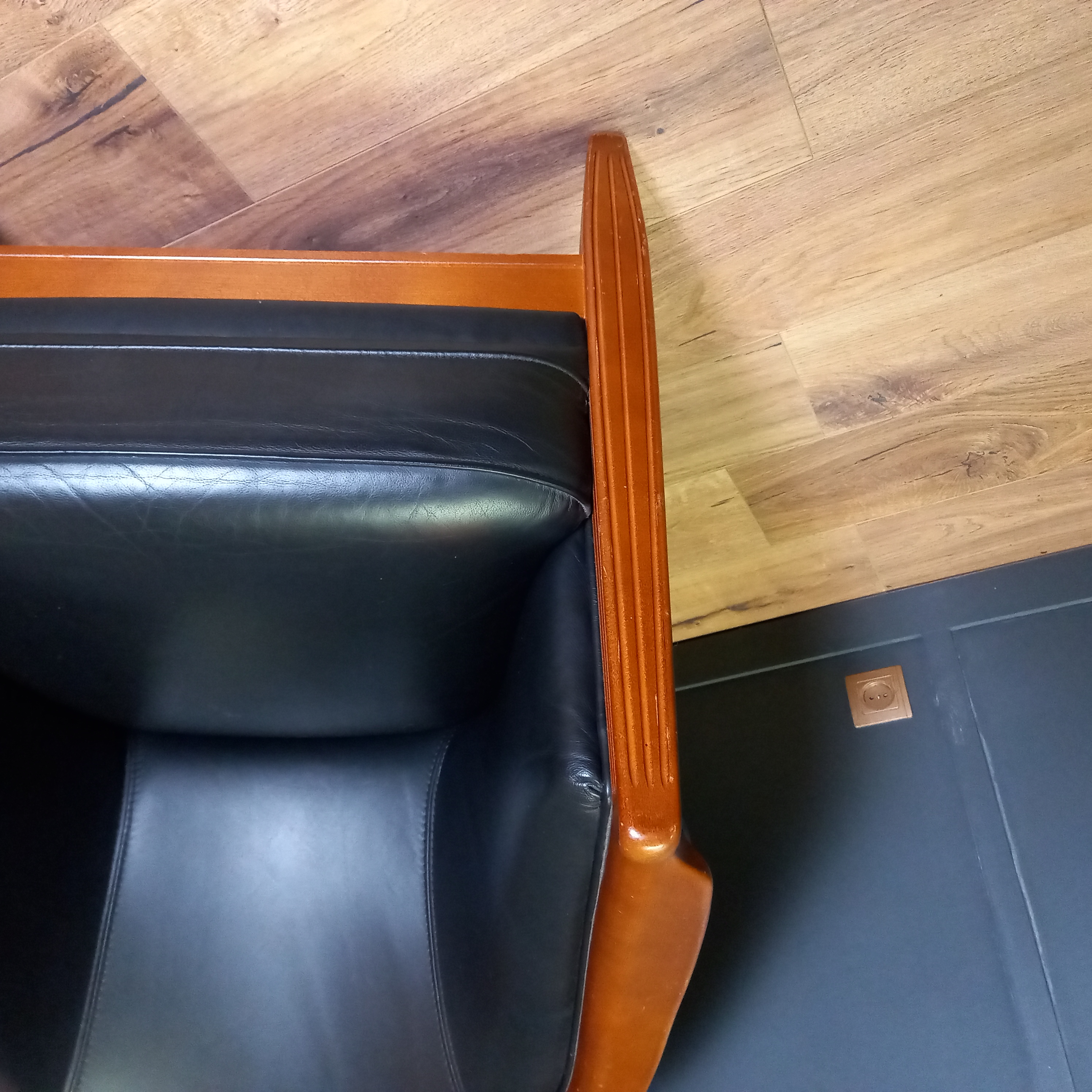 Donkerblauwe Vintage Clubfauteuils image 13