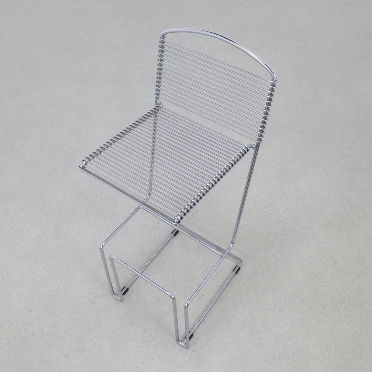 3x Postmoderne Barkruk Chrome, 1980s image 4