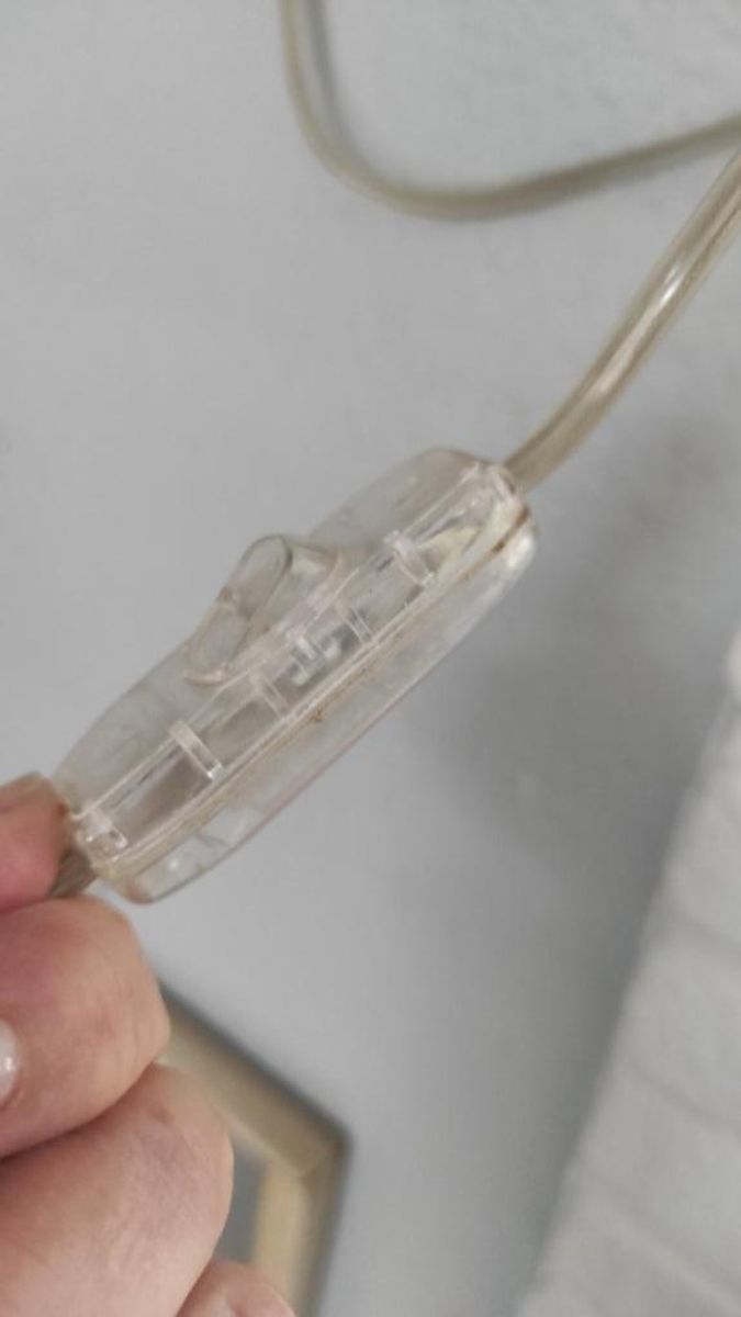 Vintage Brocante Wandlampje Met Glazen Pegels image 2