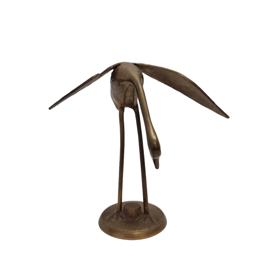 Vintage Messing Kraanvogel image 4