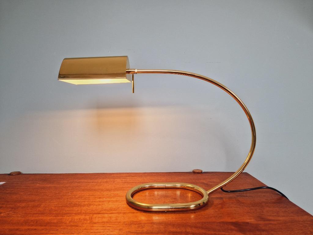 Grote Koperen Bureaulamp, Cosack Leuchten, 1970 image 12
