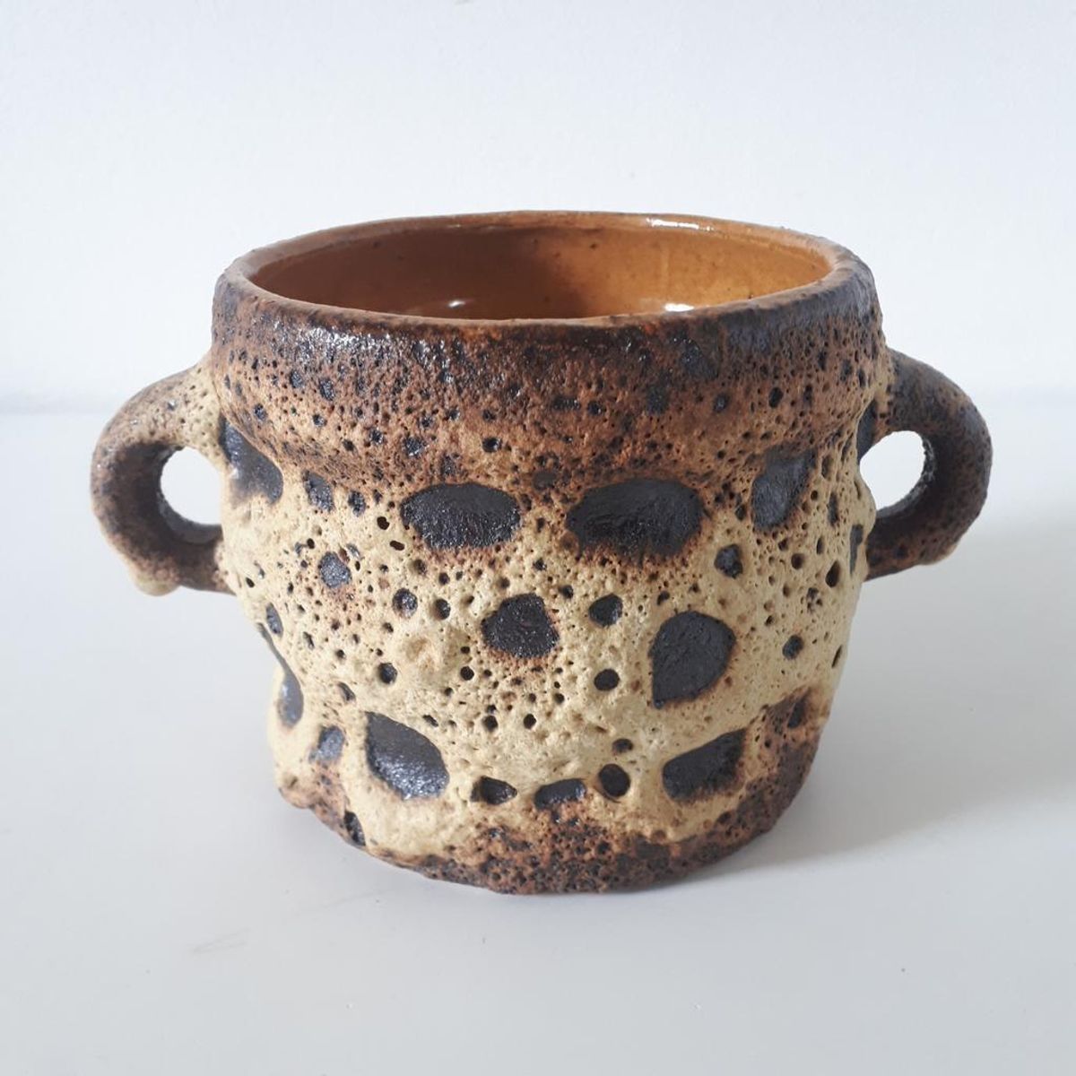 * Vintage Bloempot Lava Pot Fat Lava Retro Pot Jaren 70 image 5