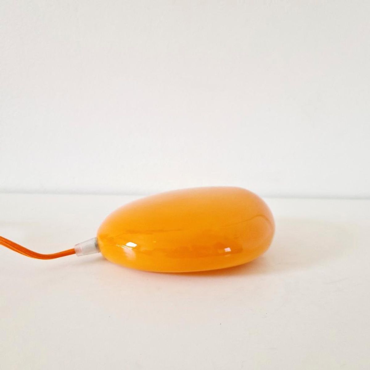 Vintage Oranje Steen Lamp Esprit Desin Lamp Retro Lamp image 2