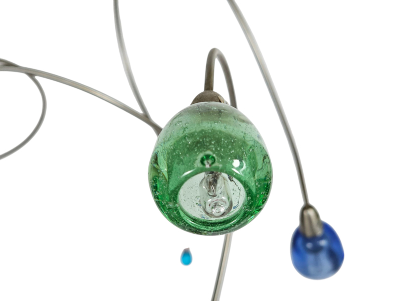 Harco Loor - Strawberry - Murano - 6 Lichts - Dimmer - 1990's image 6