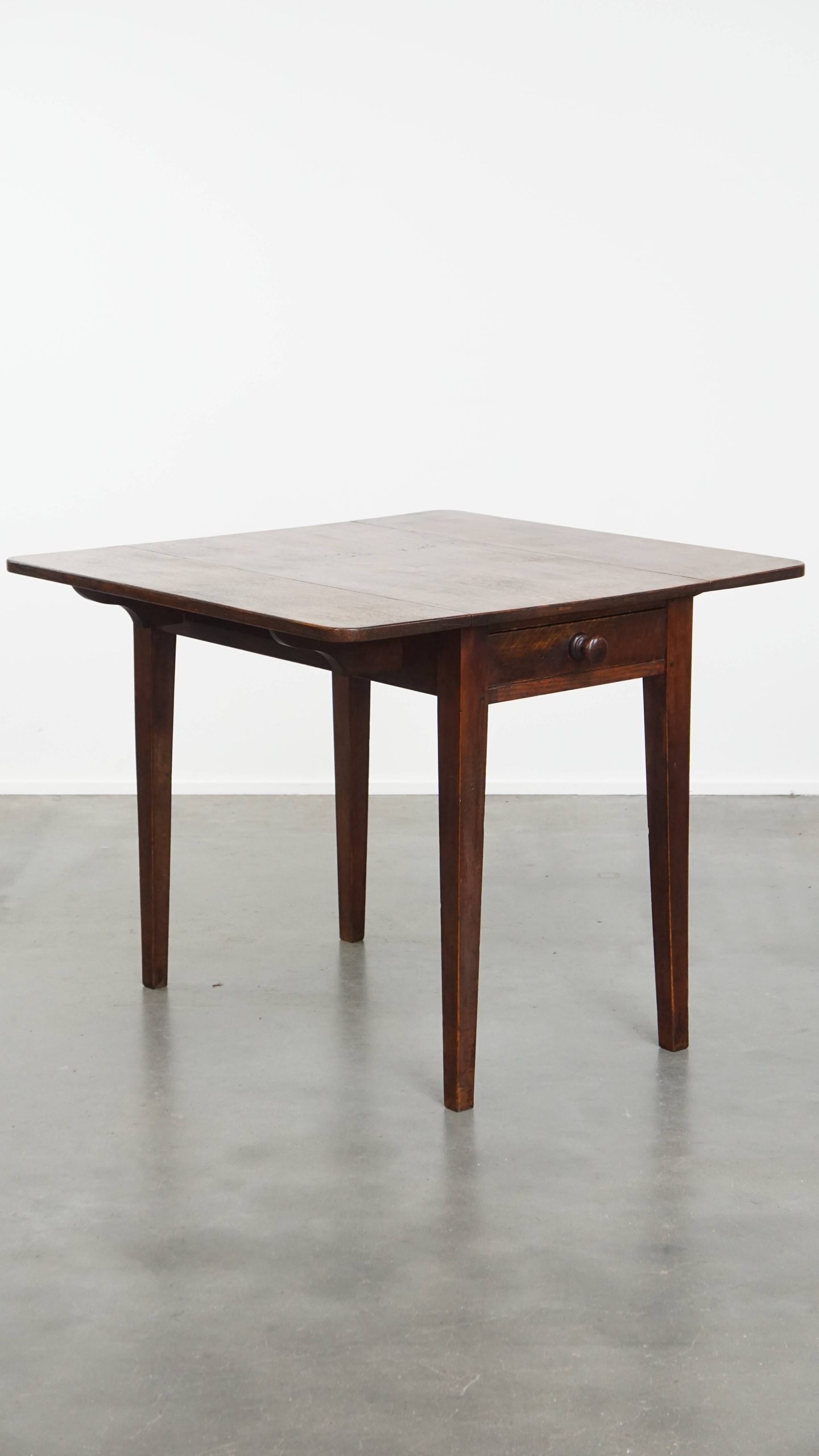 Leuke En Praktische Engelse Antieke Pembroke/ Side Table/ Eettafeltje Van Eikenhout image 3