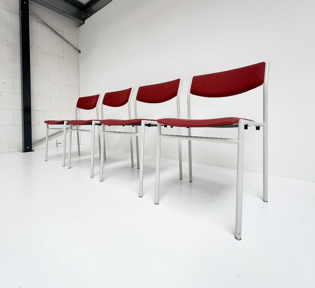 Set Van 4 Stapelbare Stoelen Van Gijs van der Sluis, 1970's image 4