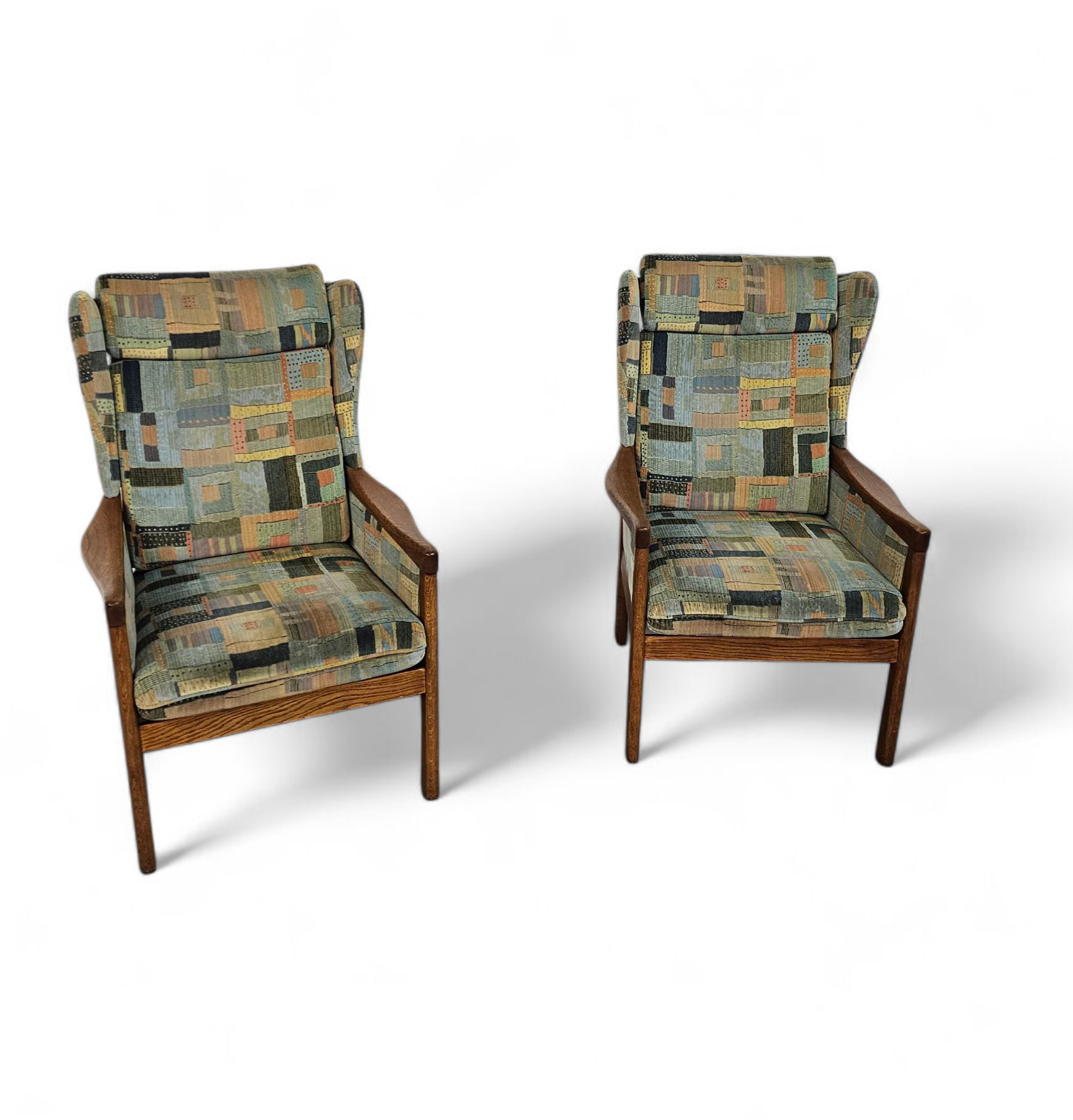 2 X Casala Wingback / Lounge / Armchair In Top Condition / 4 Small Cushions / 1960s image 21
