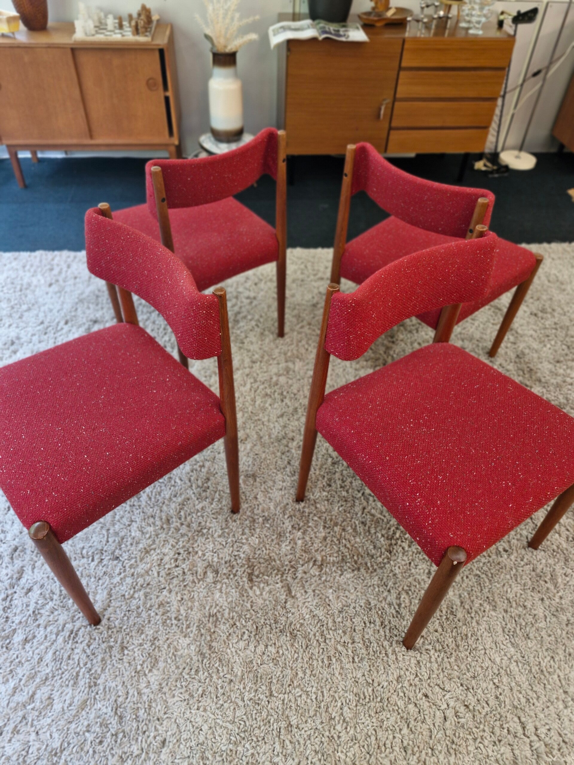 Set Van Vier Bovenkamp Bender Madsen Eetkamerstoelen image 2