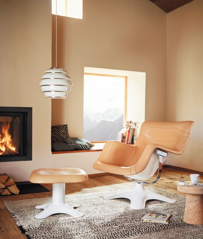 Artek Aalto A331 Hanglamp Ø33 Wit, Verchroomde Ringen image 7