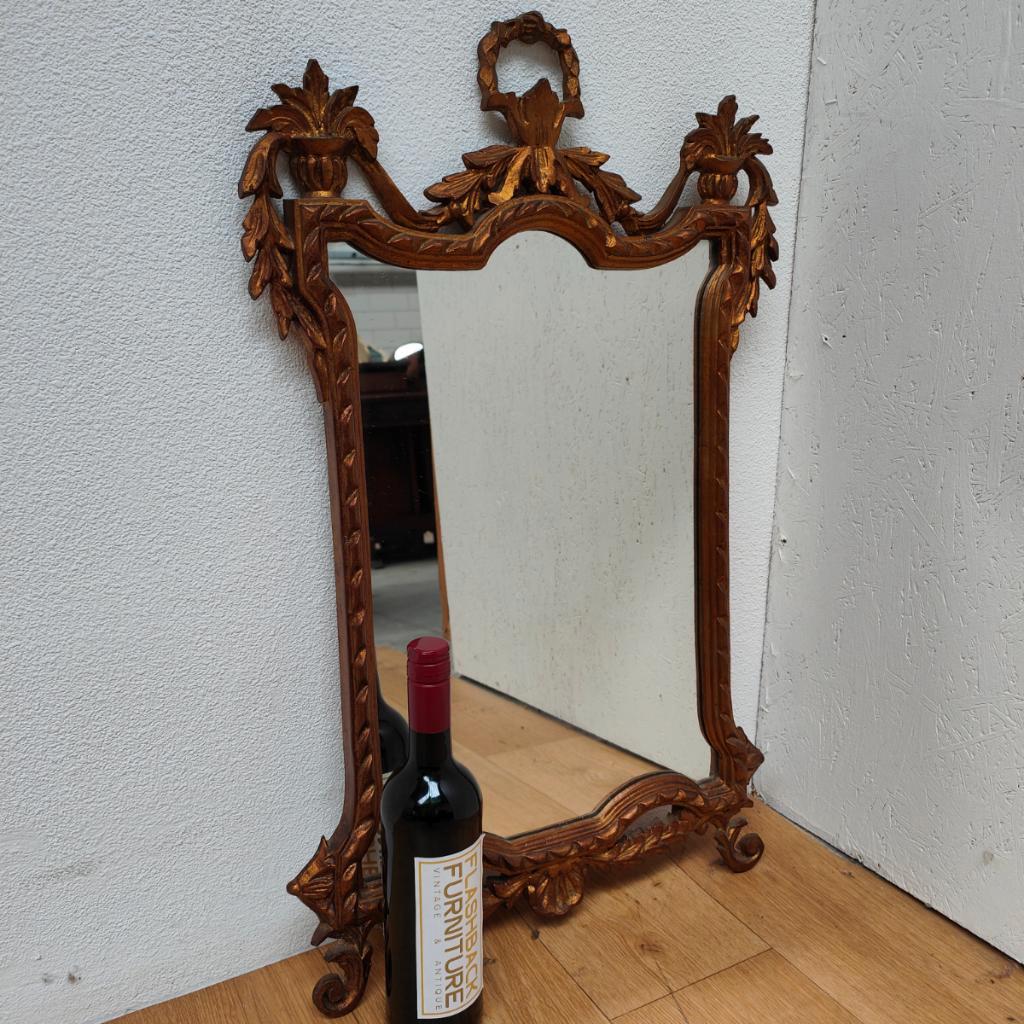 Vintage Goudkleurige Regency Rococo Barok Spiegel Schouwspiegel 704 image 5