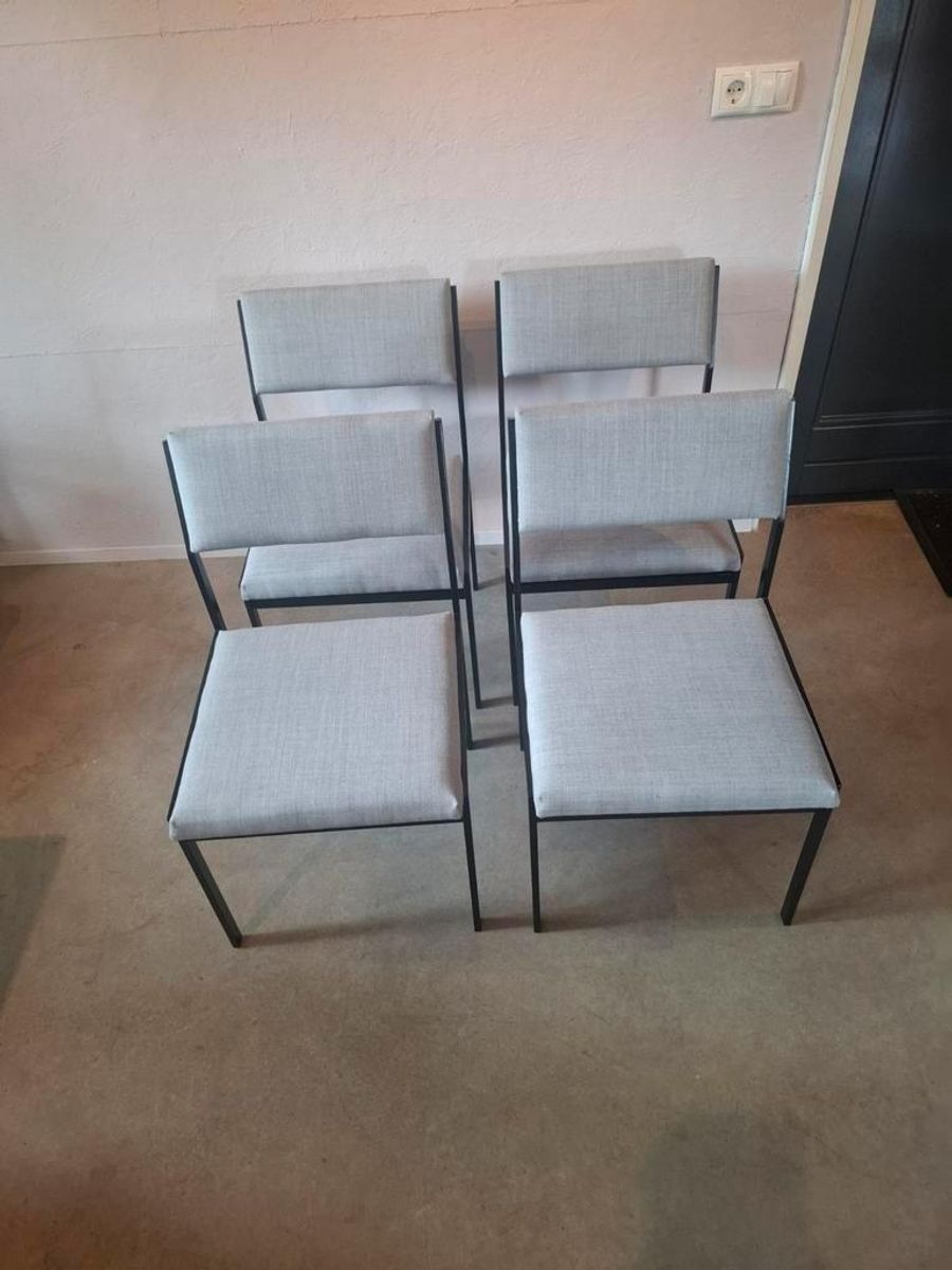4 Vintage Pastoe Sm07 Eetkamerstoelen image 2