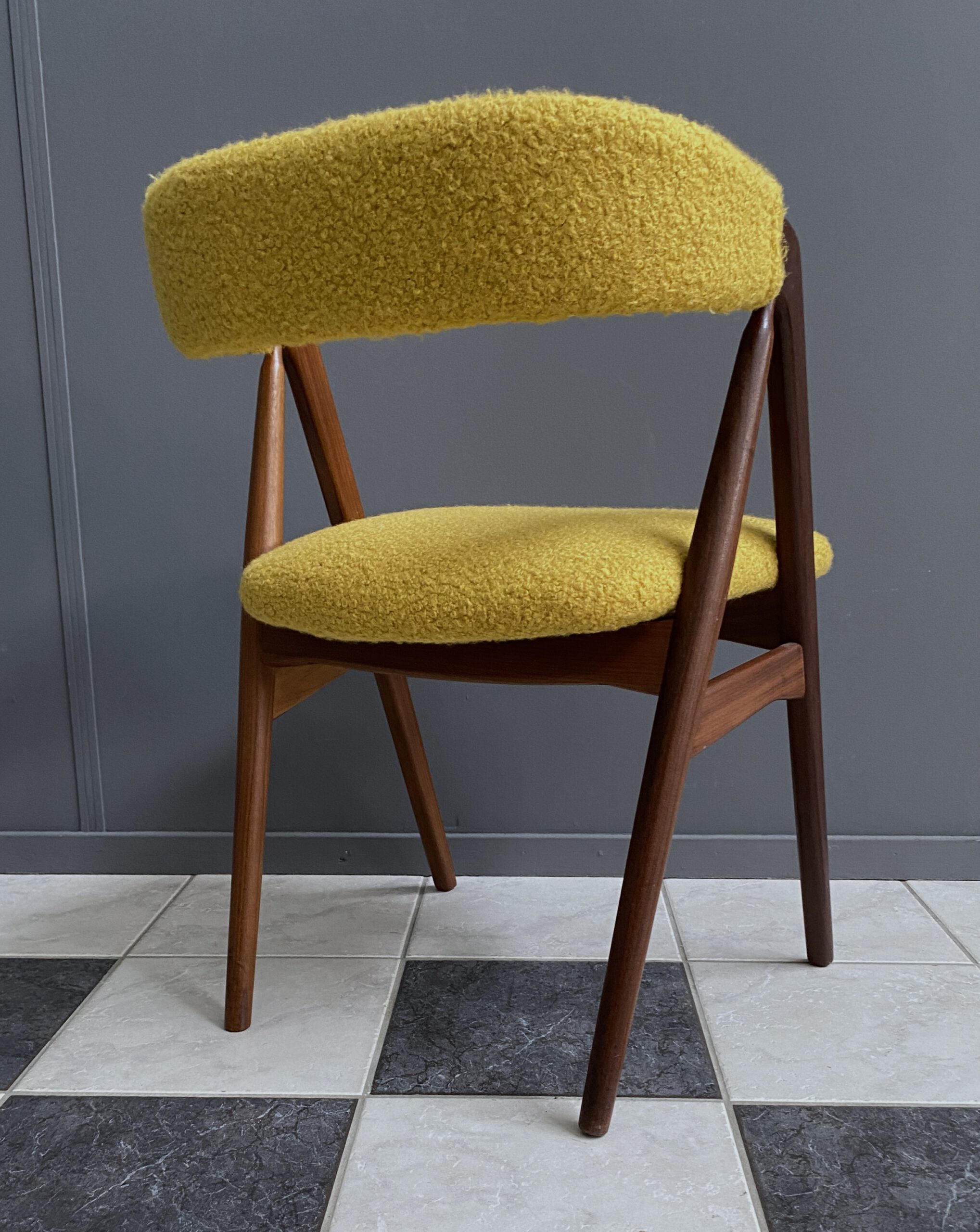 Thomas Harlev Chair Model 205 For Farstrup In Yellow Boucle image 7