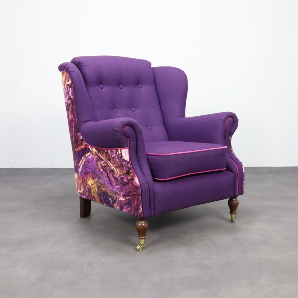 Classic Wing Chair In The Style Of Howard & Sons, 1960s image 6
