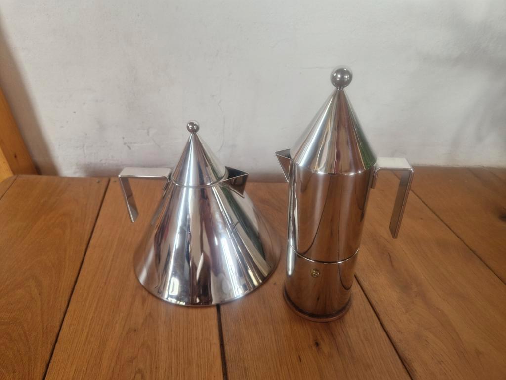Alessi Conica Perculator & Theepot Memphis Stijl. image 3
