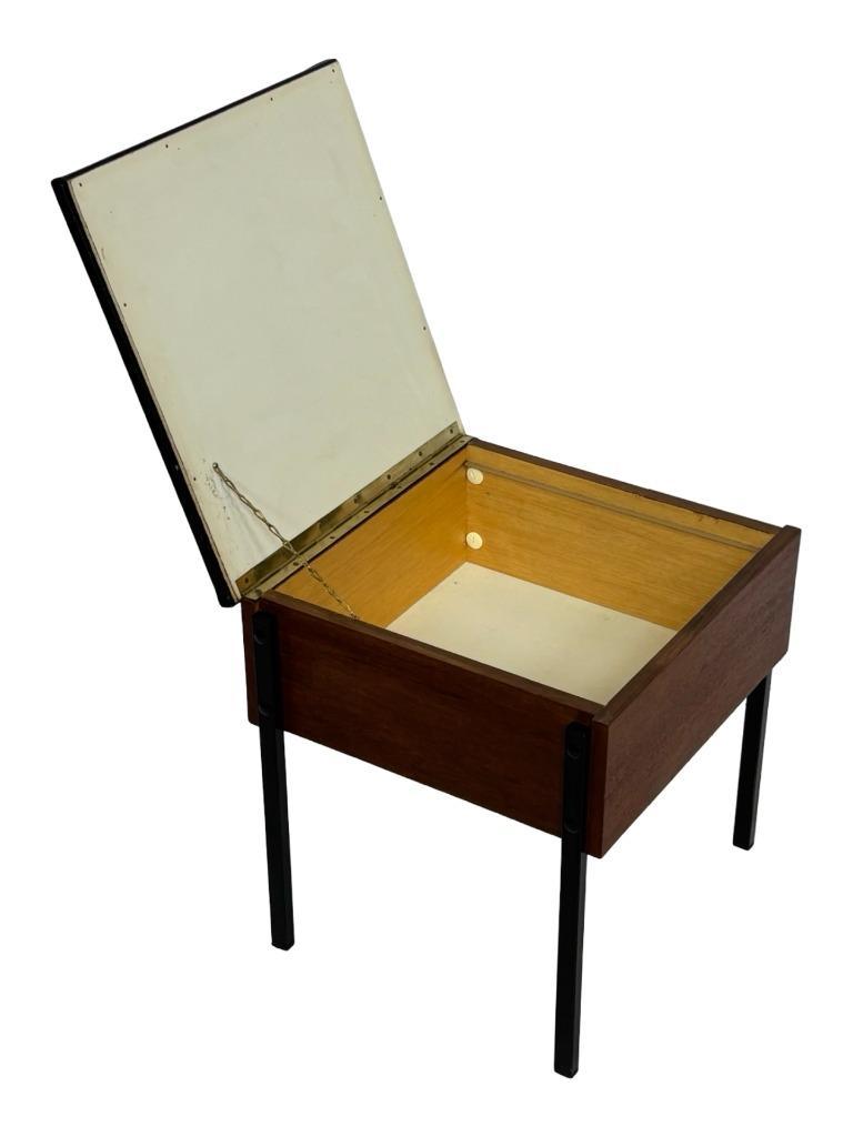Vintage Tafel Kastje Pastoe Stijl Bijzettafeltje Jaren 60 image 6