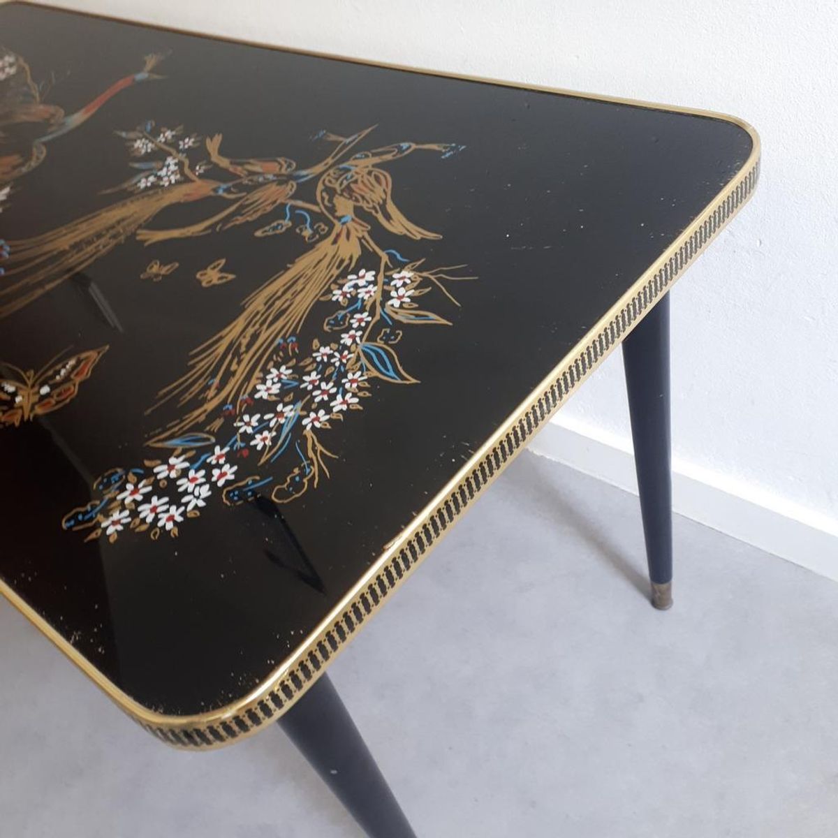 Jaren 50 Vintage Salontafel Fifties Pauw Coffeetable Tafel image 10