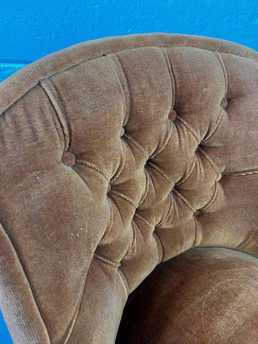 Vintage Eenzit / Zetel / Fauteuil Met Franjes image 7