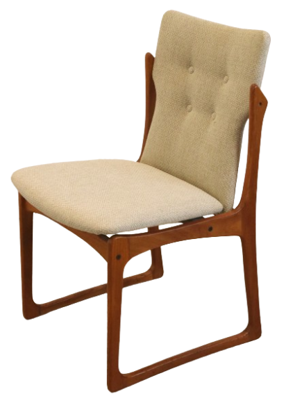 Set 4 Vamdrup Vintage Stoelen Deens Reupholstered image 6