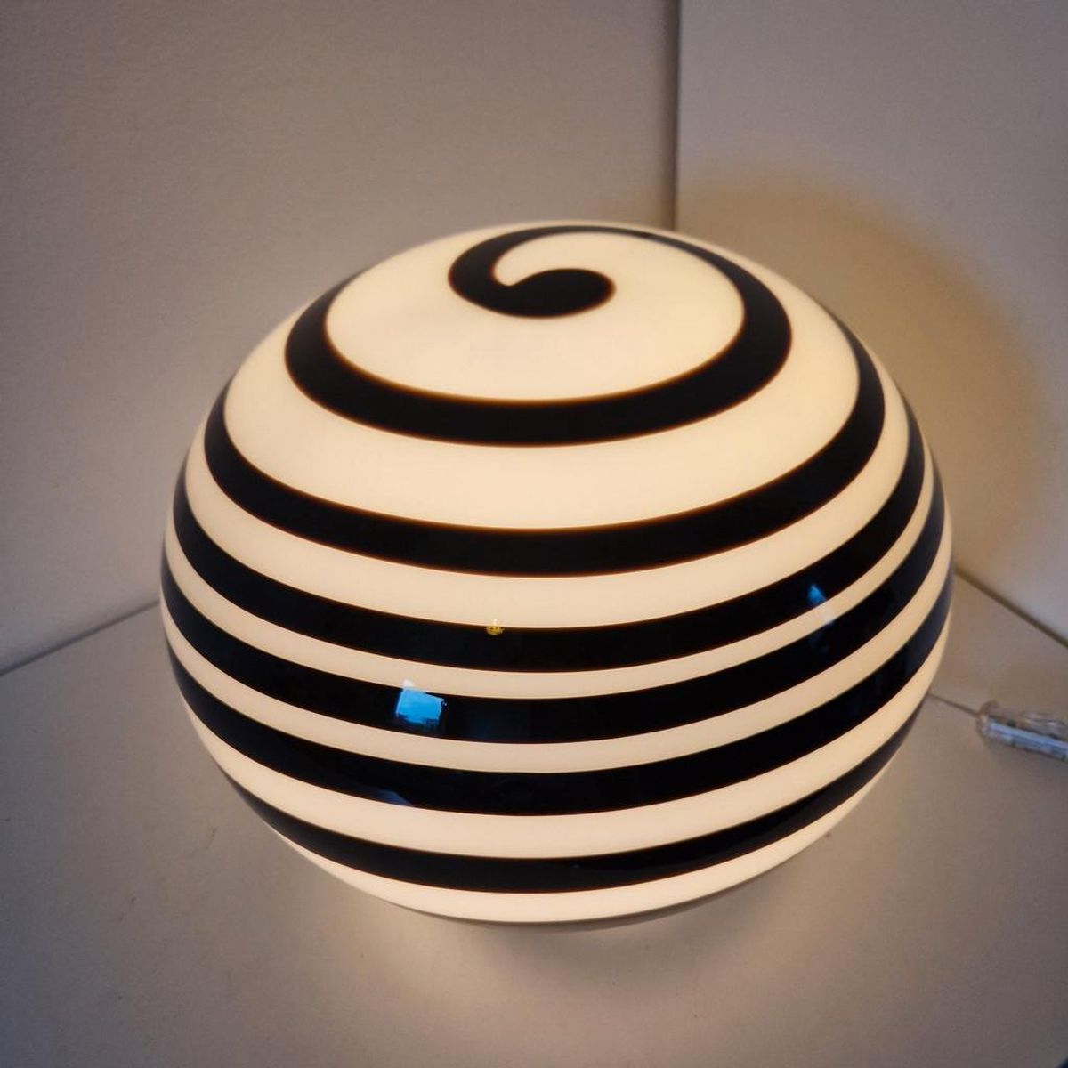 Xxl Swirl Ilo Lamp Glazen Bollamp Vintage Lamp image 8
