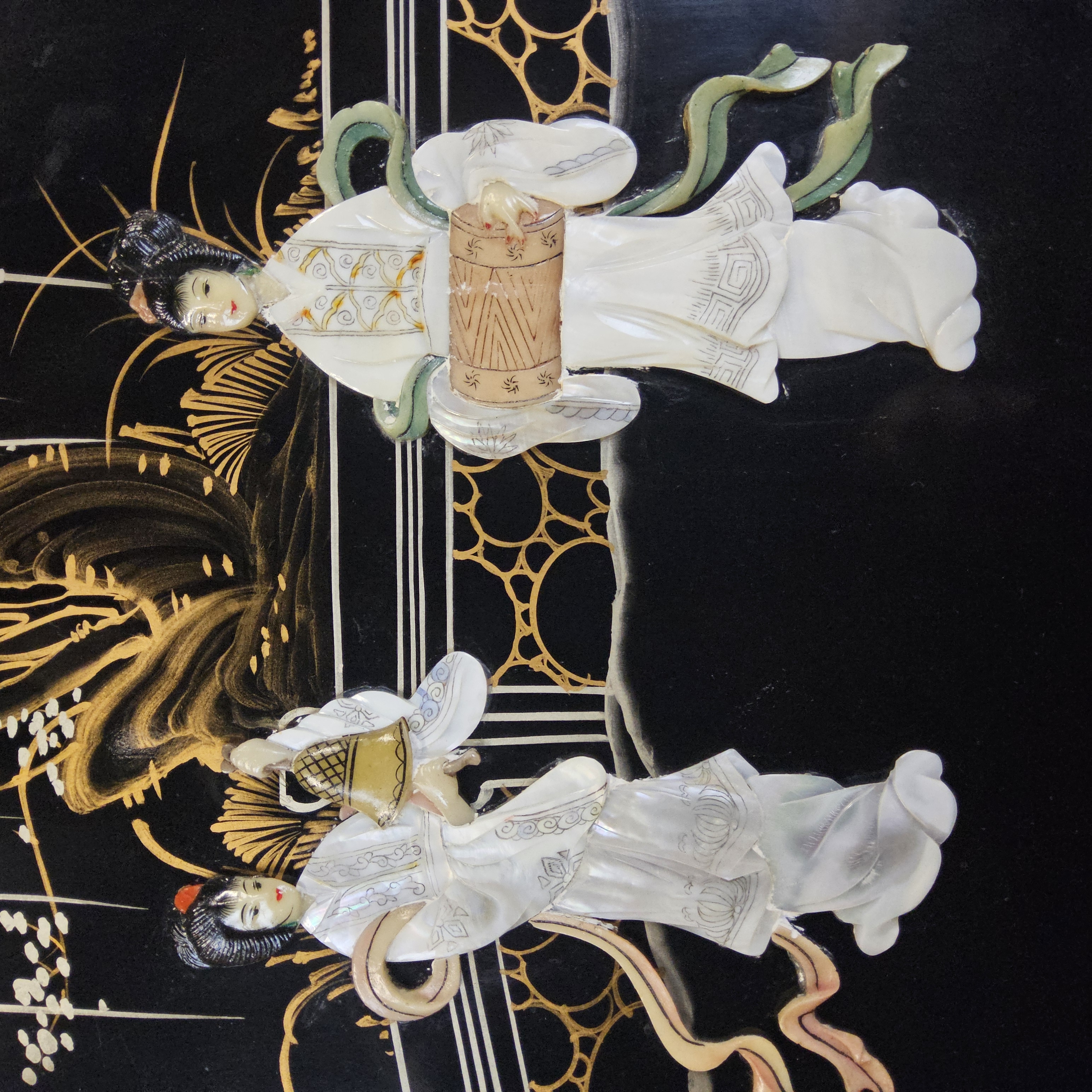 Vintage Chinese Vitrinekast / Aziatische Kast / Chinoiserie / Oosterse Kast / Display Cabinet / Bohemian Kast image 9