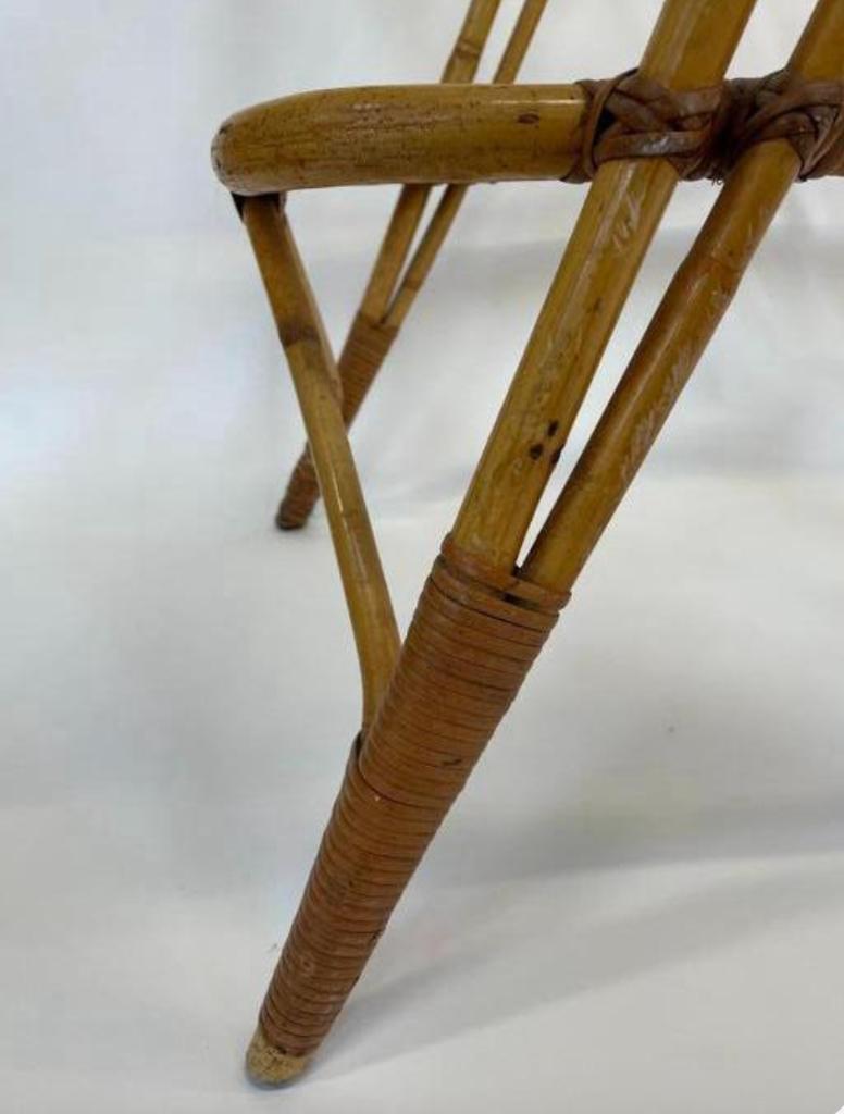 Vintage Rotan Tafel Bijzettafel Rohe Noordwolde Jaren 60 image 11