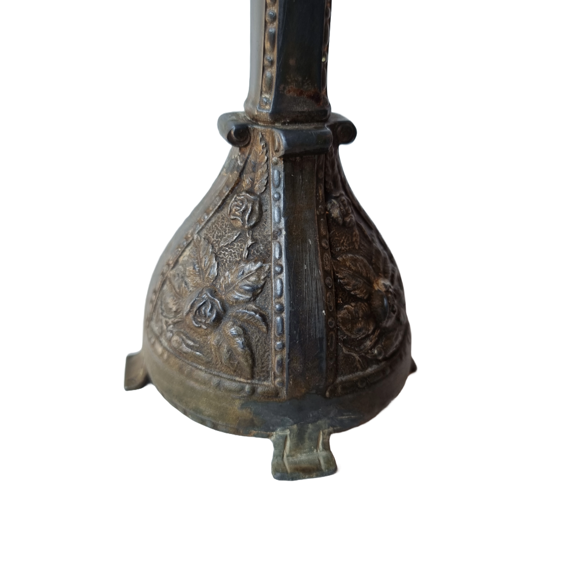 Antieke Metalen Kandelaar image 3