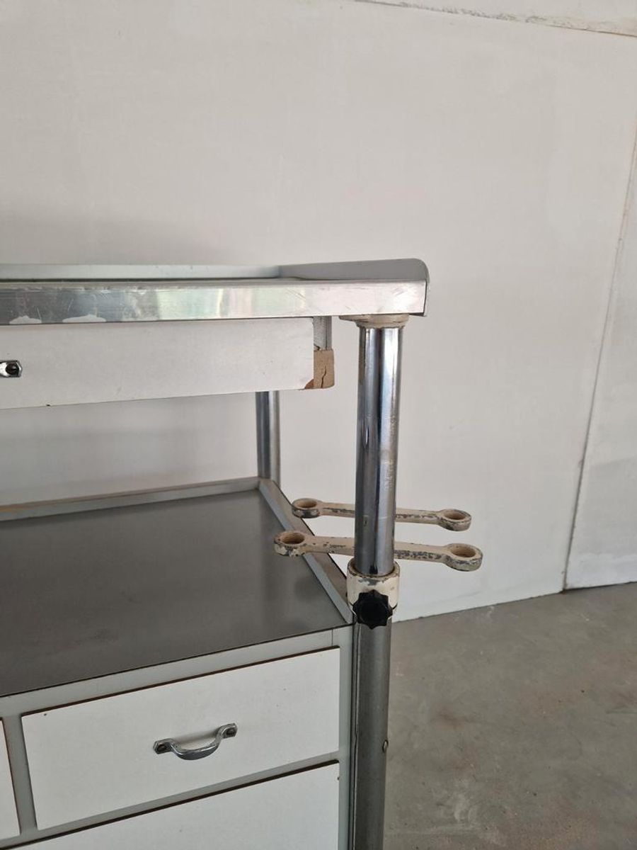 Vintage Bauhaus Stijl Tandarts Trolley image 3