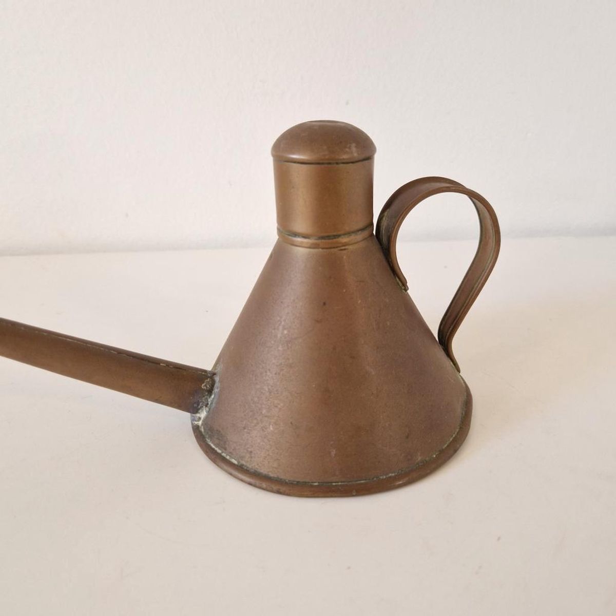 Oud Koperen Kannetje Oliekan Gieter image 3
