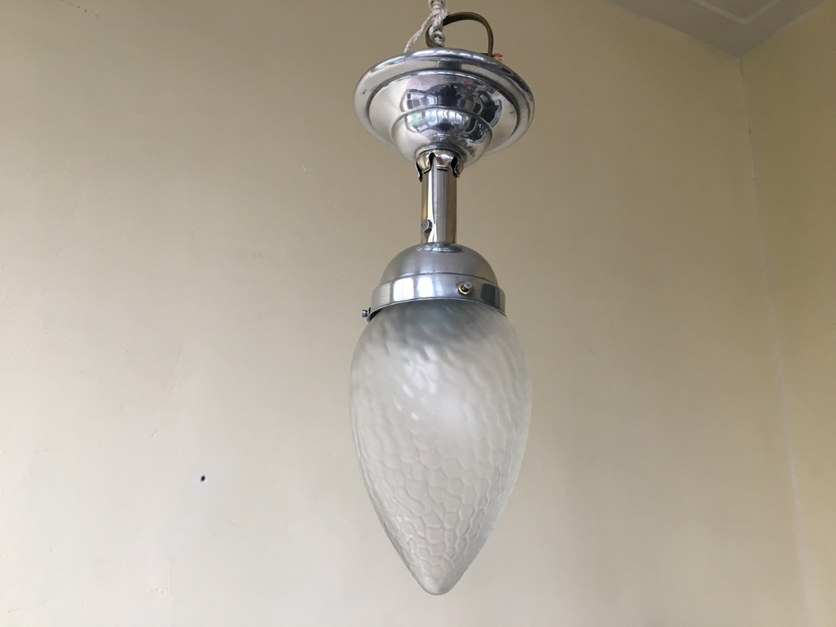 Hanglamp Wc Lampje Hallampje Art Deco 1930 Frans image 6