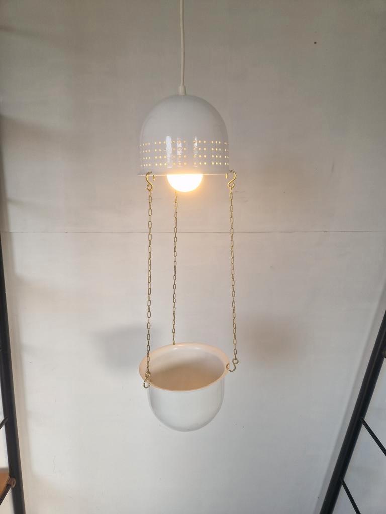 Vintage Woja Design Lamp Met Bloempot. image 11
