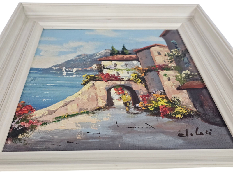 Schilderij - Olieverf Op Doek - Mediterrane - 3e Kwart 20e Eeuw image 6