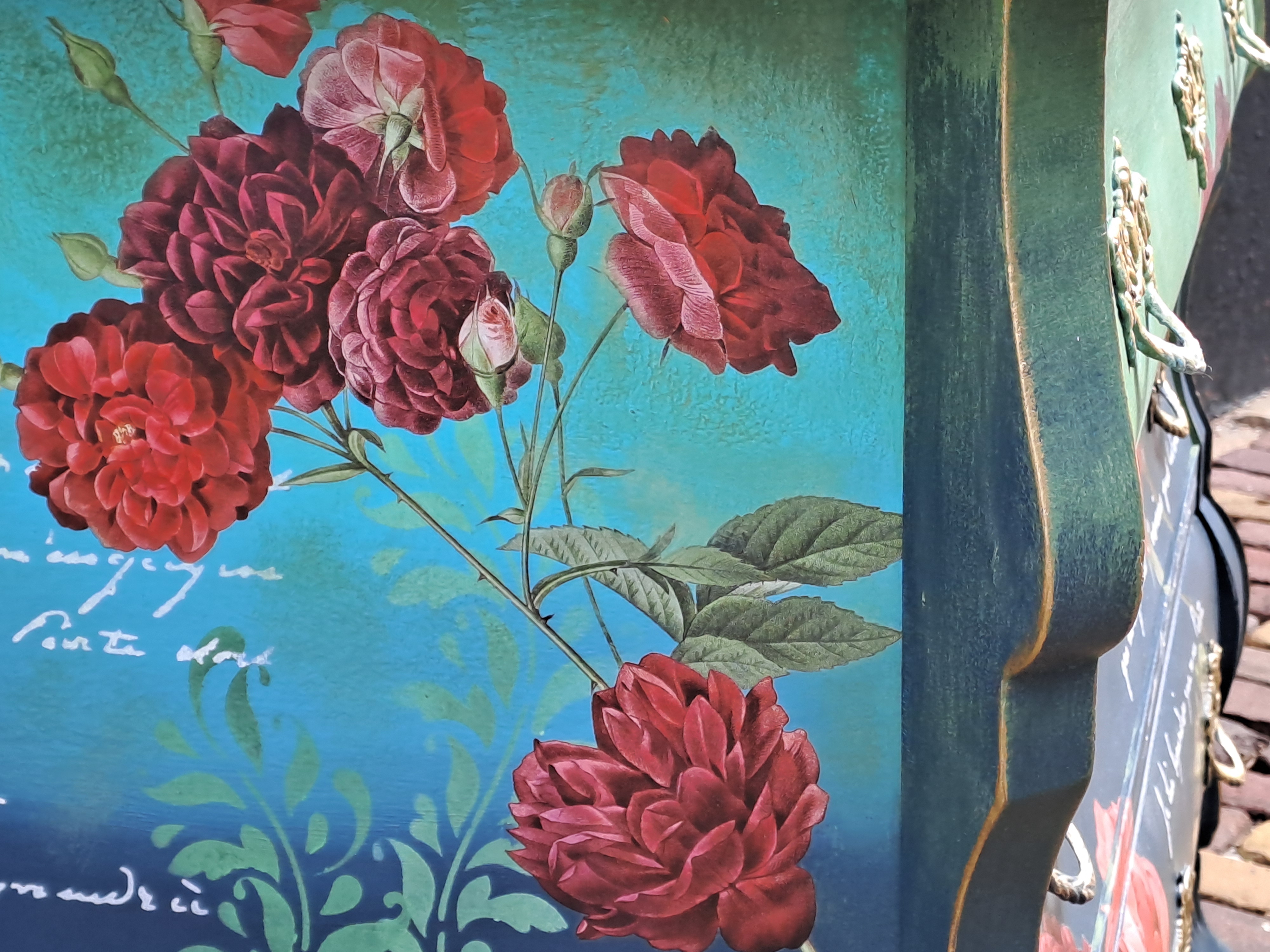 Buikkast - Ladekast - Restyled - Blauw-groen image 11