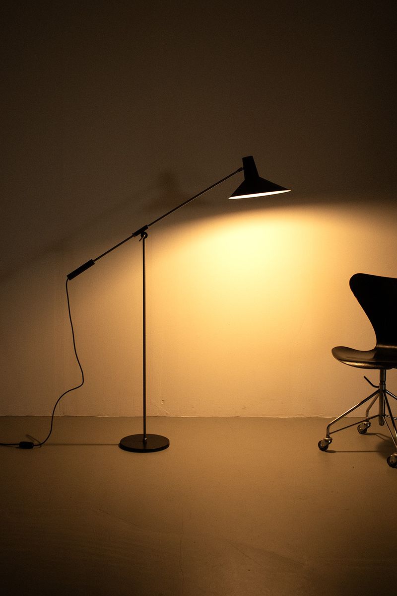Bijzonder Fraaie, Verstelbare, Fifties Vloerlamp image 3
