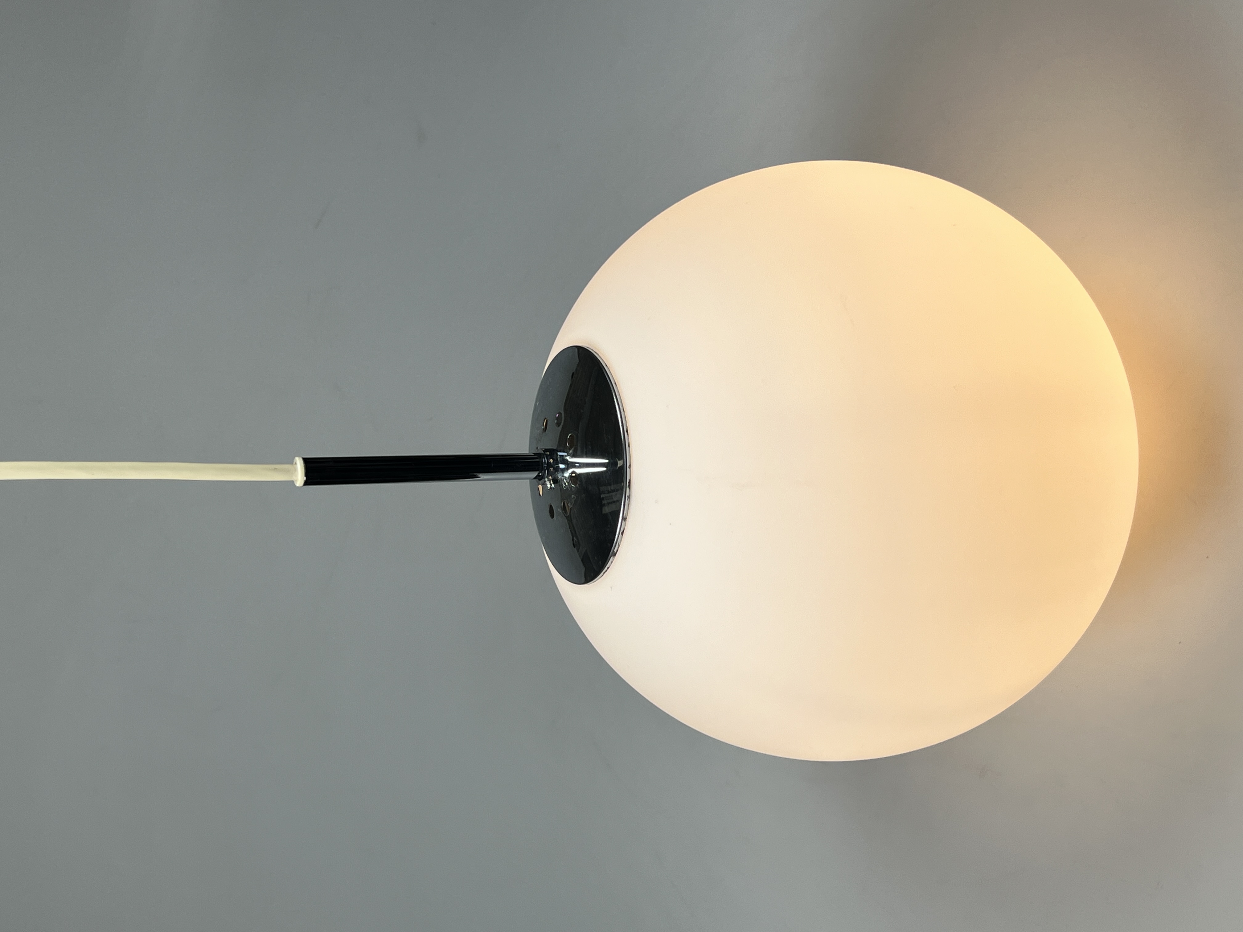 Vintage Glazen Bollamp / Hanglamp, Glashütte Limburg, Duitsland 1960's image 10