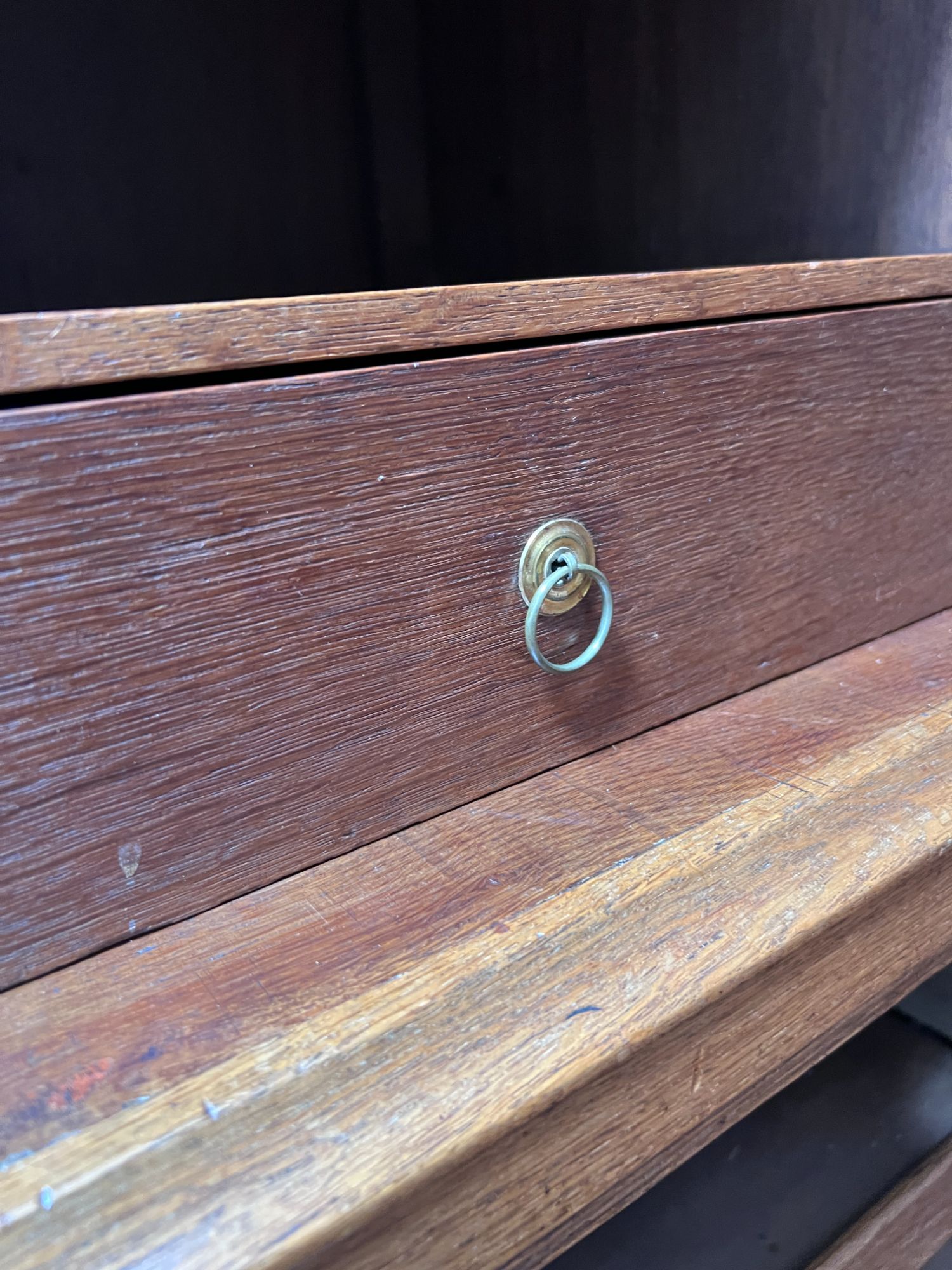 Prachtig Antiek Eiken Kabinet, 4 Deurs Kast, 221 Cm Hoog En 150 Breed image 4